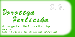 dorottya herlicska business card